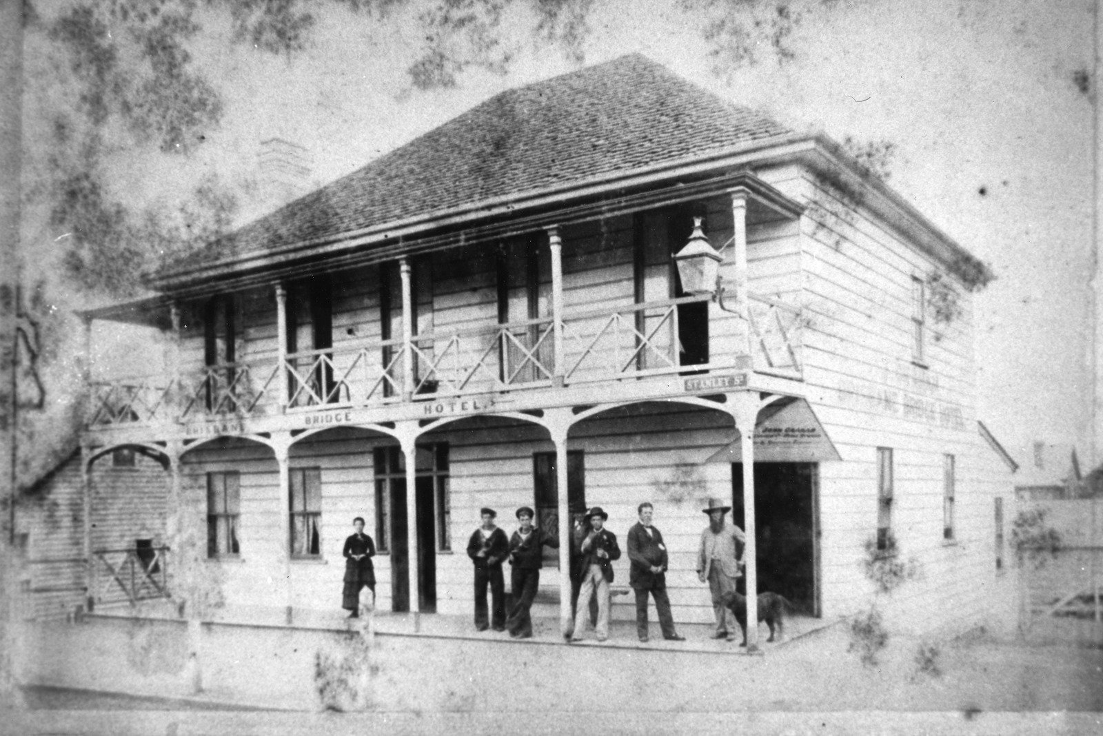 Brisbane Bridge Hotel, Brisbane, ca. 1878