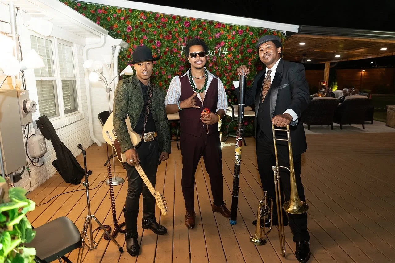 I've been waiting to share the stage with these two talented artists at the same time for ages.  I'm grateful that it happened organically. The Prince Of Blues Singa Bromfield ( @singabromfield ) , The Legendary Yella P ( @mo.yella.p ), &amp;  Beale 