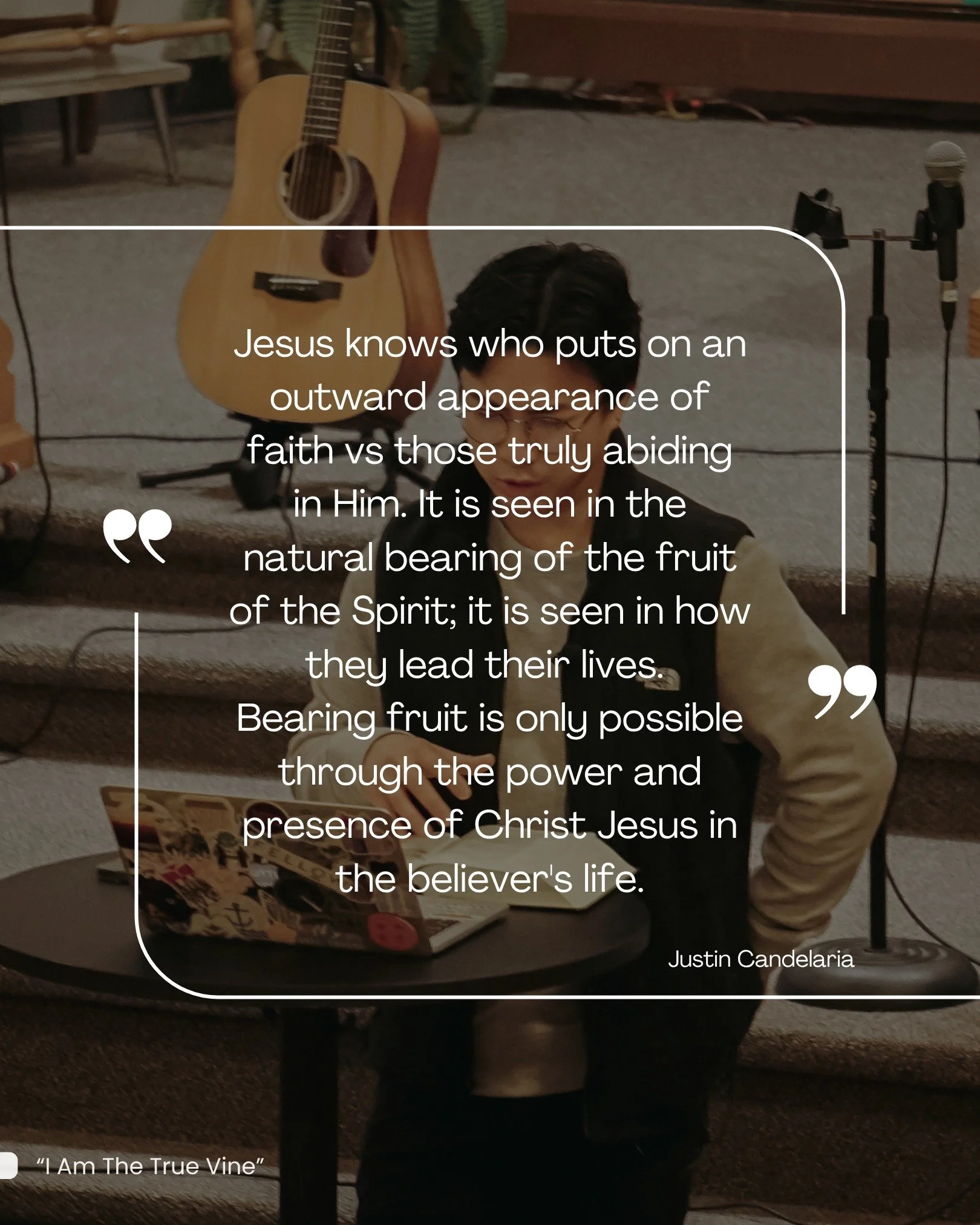 It is only the true believers, those who are connected to the source of life, Jesus Christ, that will produce fruit of the Spirit. It is only the true believers that can and will do great, eternal, and significant things for God&rsquo;s Kingdom and f