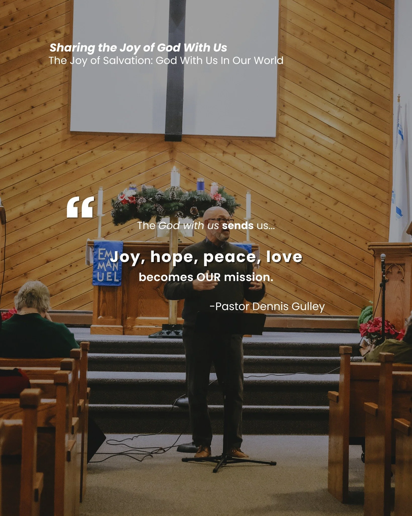 Who needs God to come close to them this season? Who in our workplace, neighborhood, family, doesn't have that experience with Christ close to them?

It is our job to take that hope [of the Gospel] to the world. When we think about what God has done 