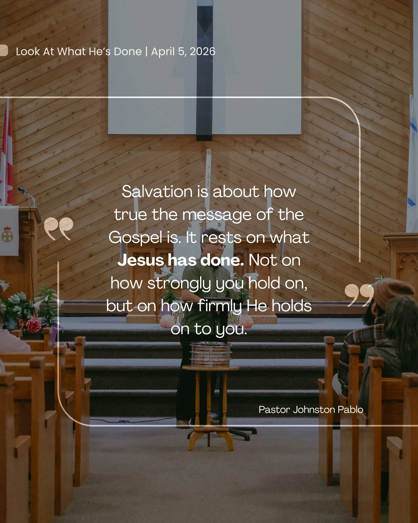 It&rsquo;s not the strength of your faith that saves you. It&rsquo;s the object of your faith, Jesus, that saves you. In Christ, you are made new. You have begun a new life in Him. So today we say, Look at what He has done.