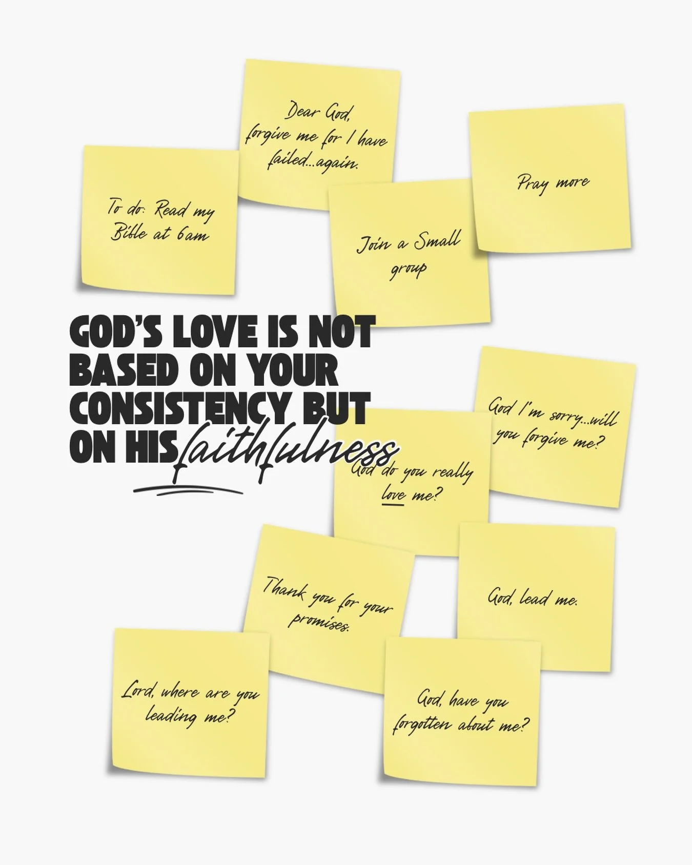We ask ourselves does &ldquo;God still love me?&rdquo; 
God&rsquo;s love is not based on your consistency but on His faithfulness. 
God meets us in our wandering hearts and how you respond to it. 
Thank you pastor @majohnstonpablo for the words of en