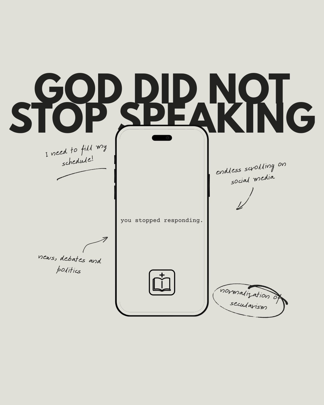 The dangerous thing that we can do is repeatedly ignore the Holy Spirit. The issue is not that God stopped speaking. The issue is the competing voices. Pastor @majohnstonpablo continued to speak words of encouragement on Hosea chapter 4. 

Reflection