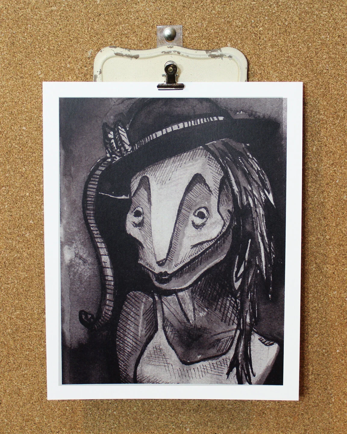 The Creepy Lady (8x10 Print)