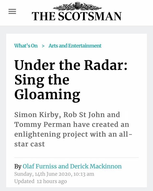 Many thanks to @bornwide for their profile of &lsquo;Sing the Gloaming&rsquo; in The Scotsman this weekend. You can pre-order a copy of the 10&rdquo; vinyl and book package through our Bandcamp store (link in bio ☝️)