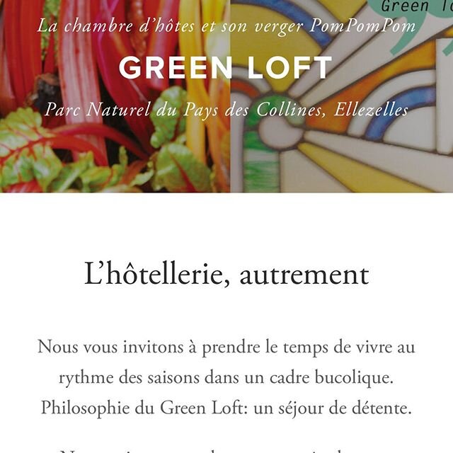 N&rsquo;allez pas plus loin, vos vacances sont au bout du jardin! 😍 Top d&eacute;part de notre nouveau site www.greenloft.org 😊 Soyez curieux!  La chambre d&rsquo;h&ocirc;tes et le verger vous attendent! 🌿🌞🍇 Edmee &amp; Maud