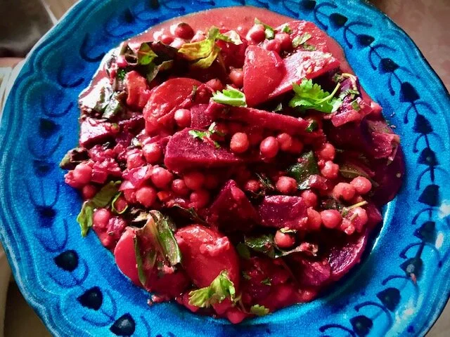 Balinese beetroot and spinach curry recipe