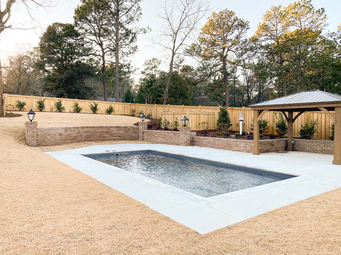 small pool installation