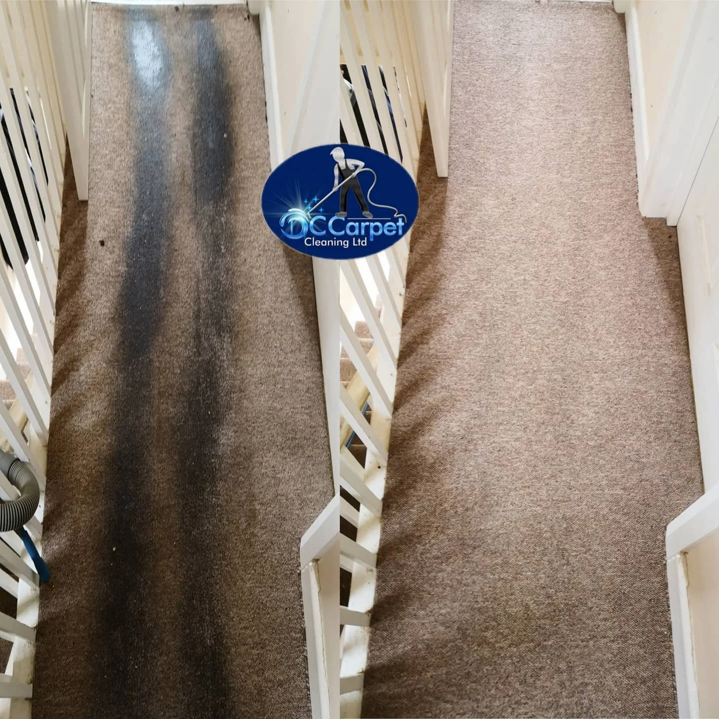 High traffic areas staining, completely removed, like new!