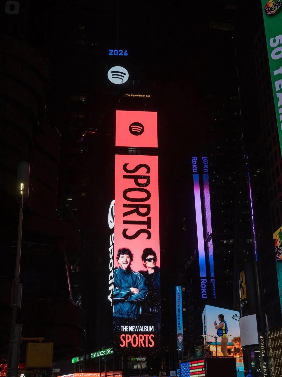 Huge congratulations to @sportsband for their latest release on their 5th album which is self produced and self-titled 'Sports' 🩷🖤🤍 

Head over to their website to find all their upcoming tour dates for 2026, check out the new merch and stream the