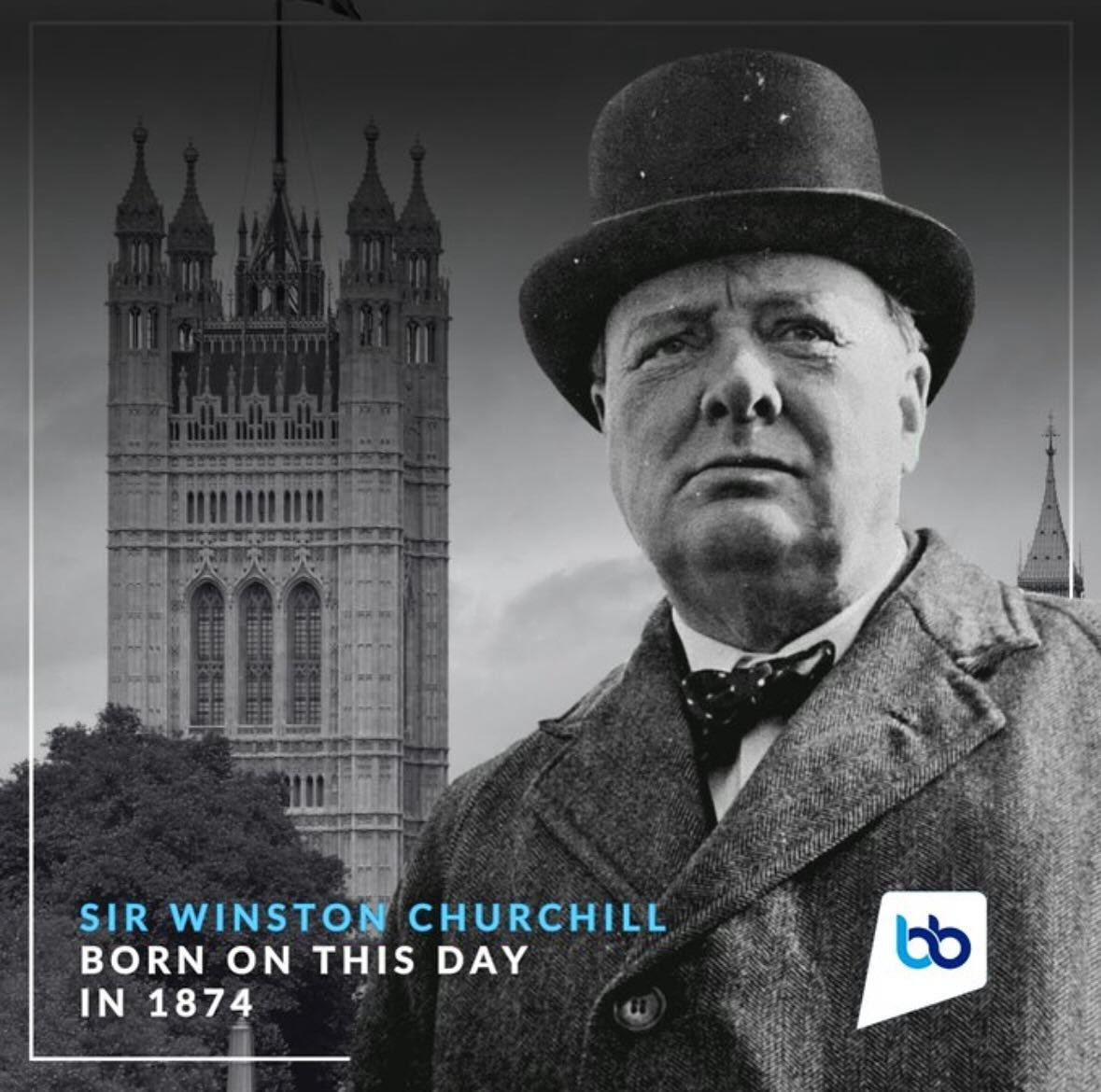 #OTD Celebrating former Prime Minister and Conservative Party Leader, Sir Winston Churchill, on the 150th anniversary of his birth.🇬🇧