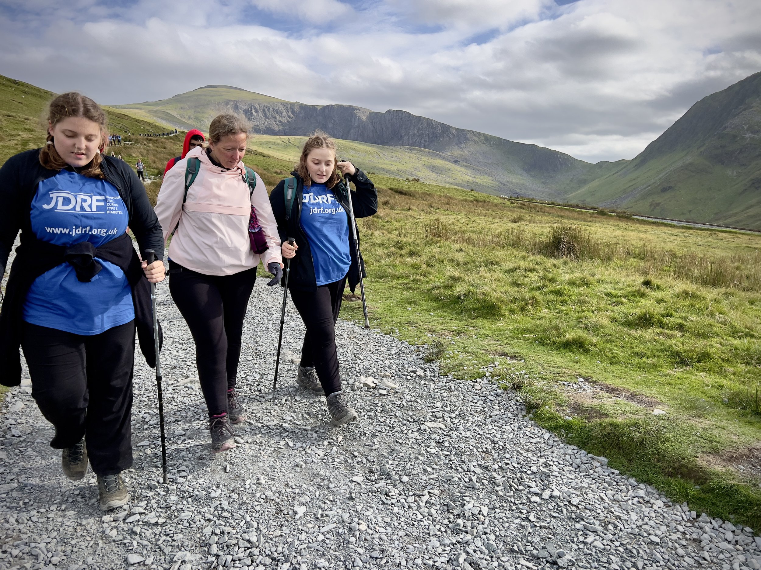 Well done to all the walkers from  JDRF, as they raise over £40,000, summiting Snowdon (Yr Wydffa).