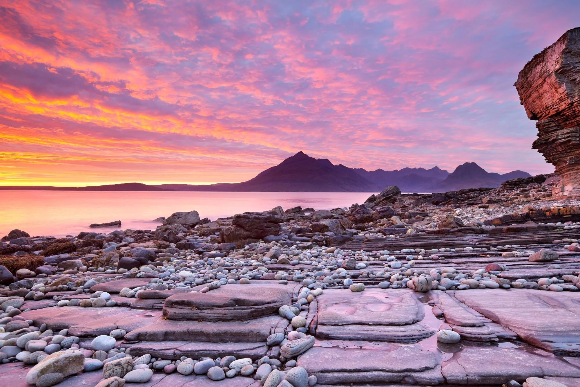 Elgol on Skye at Sunset