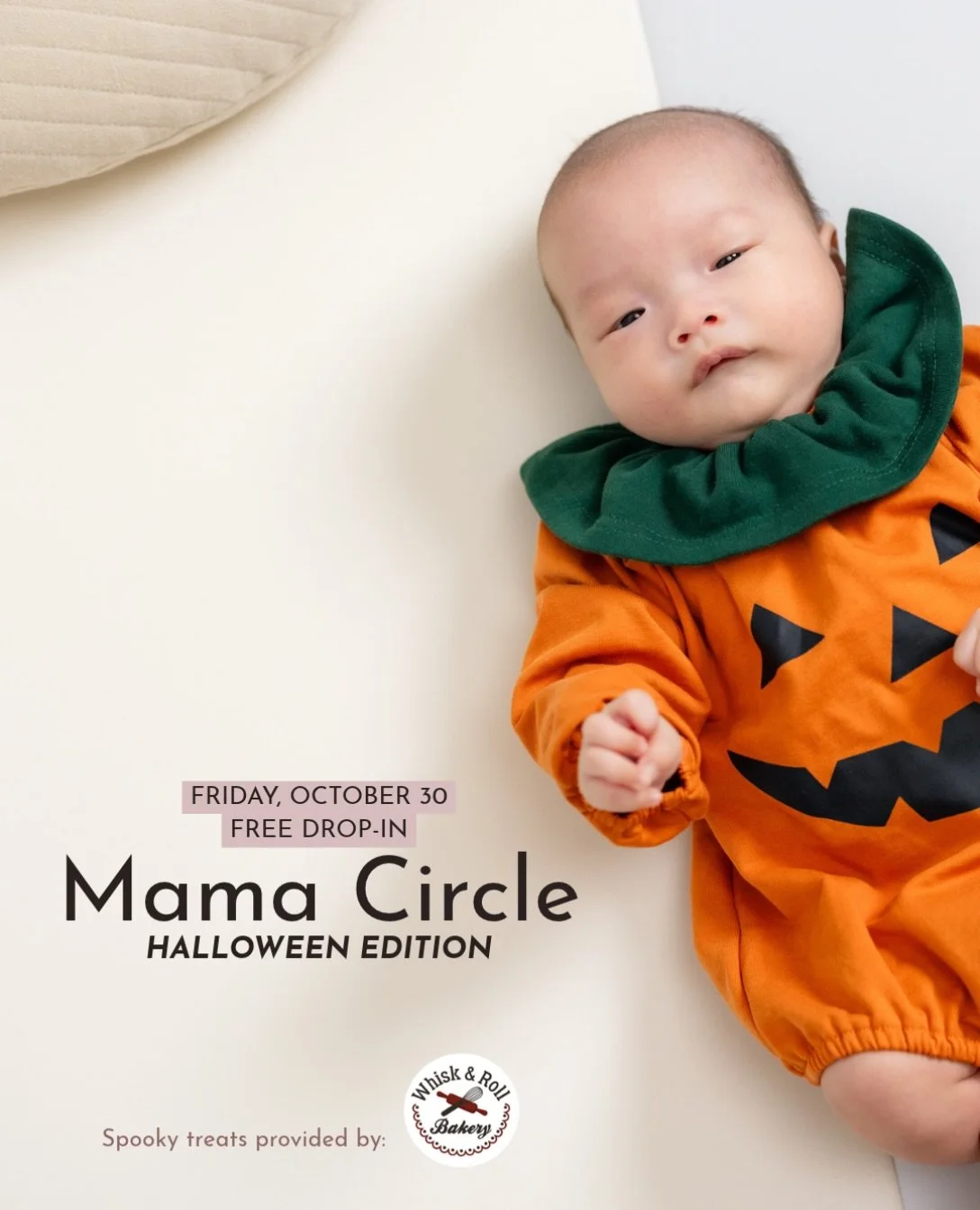 A little Halloween magic is coming to Mama Circle. 🎃🤎

This Friday, we&rsquo;re bringing a little extra sweetness to our weekly gathering.

Dress your little pumpkins in their Halloween costumes and join us for a cozy morning of connection, convers