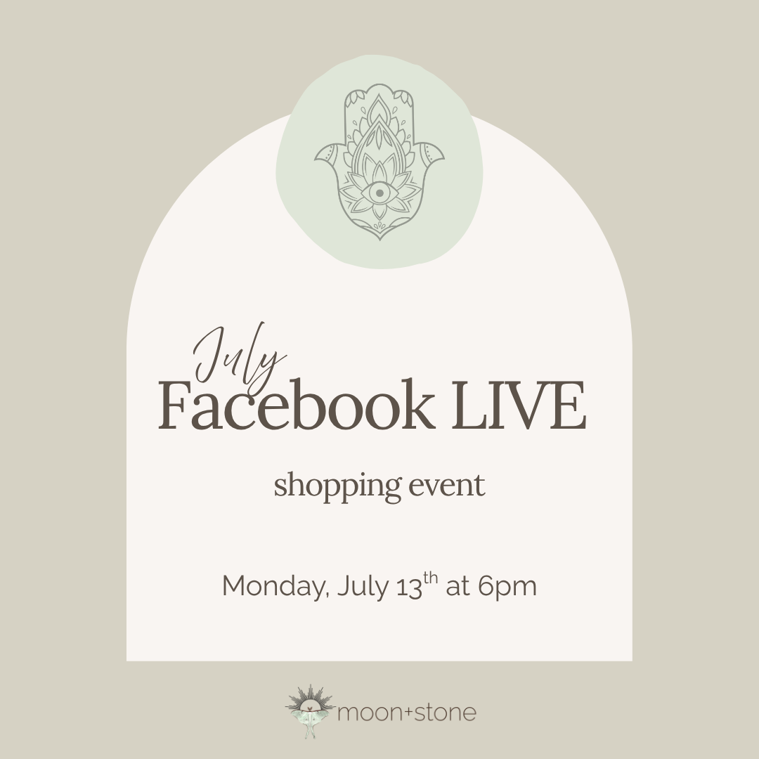 July Facebook Live Shopping Event