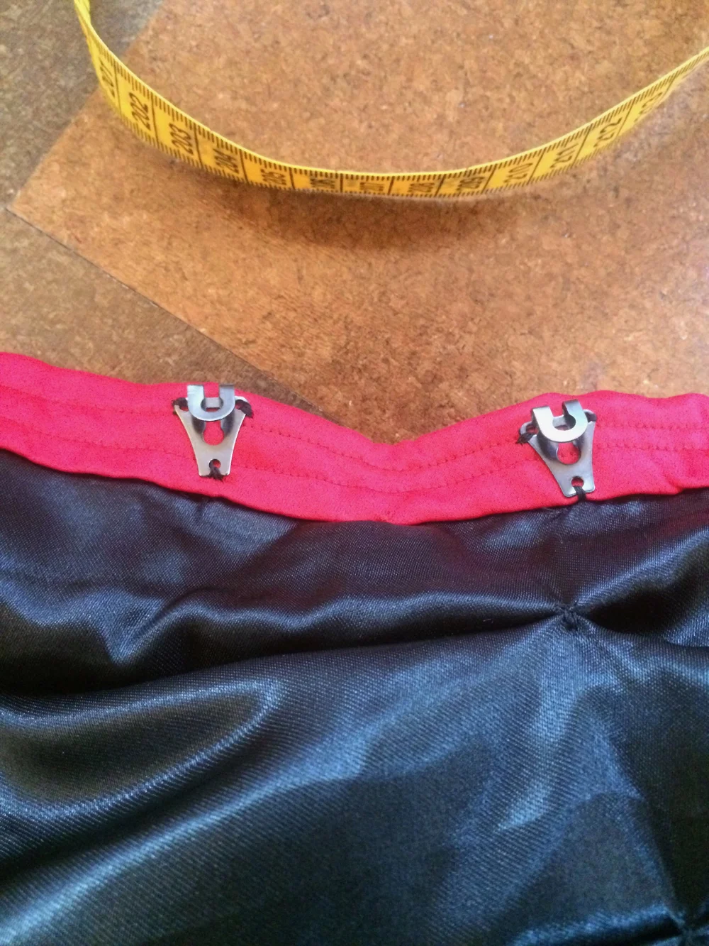 Top back of train showing hooks