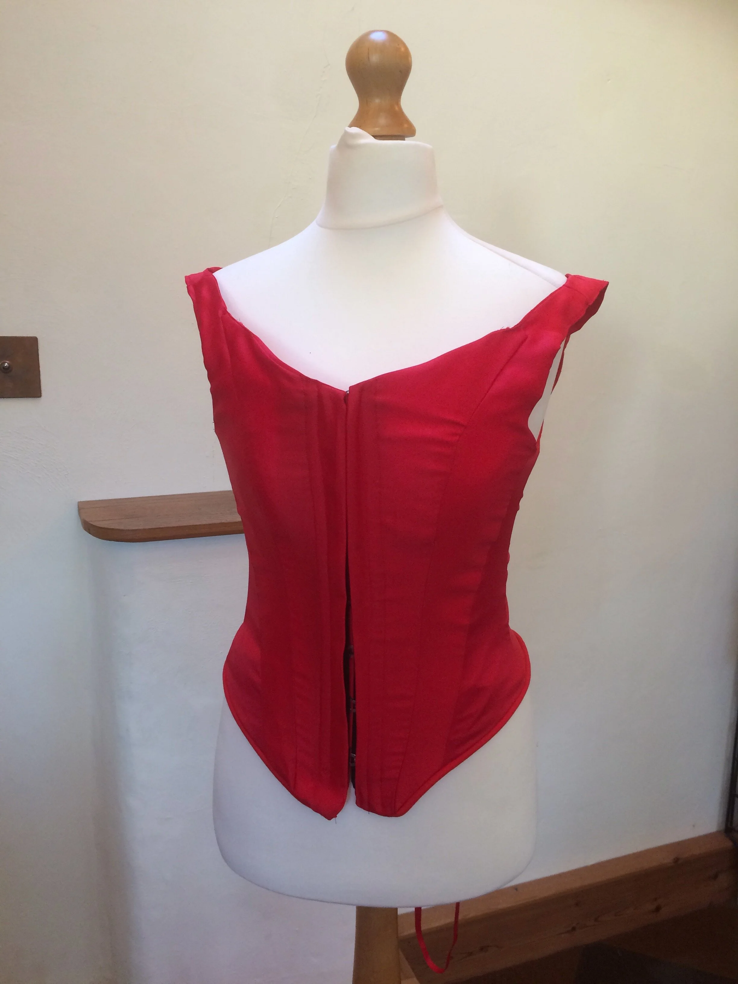 Bodice on dummy front view