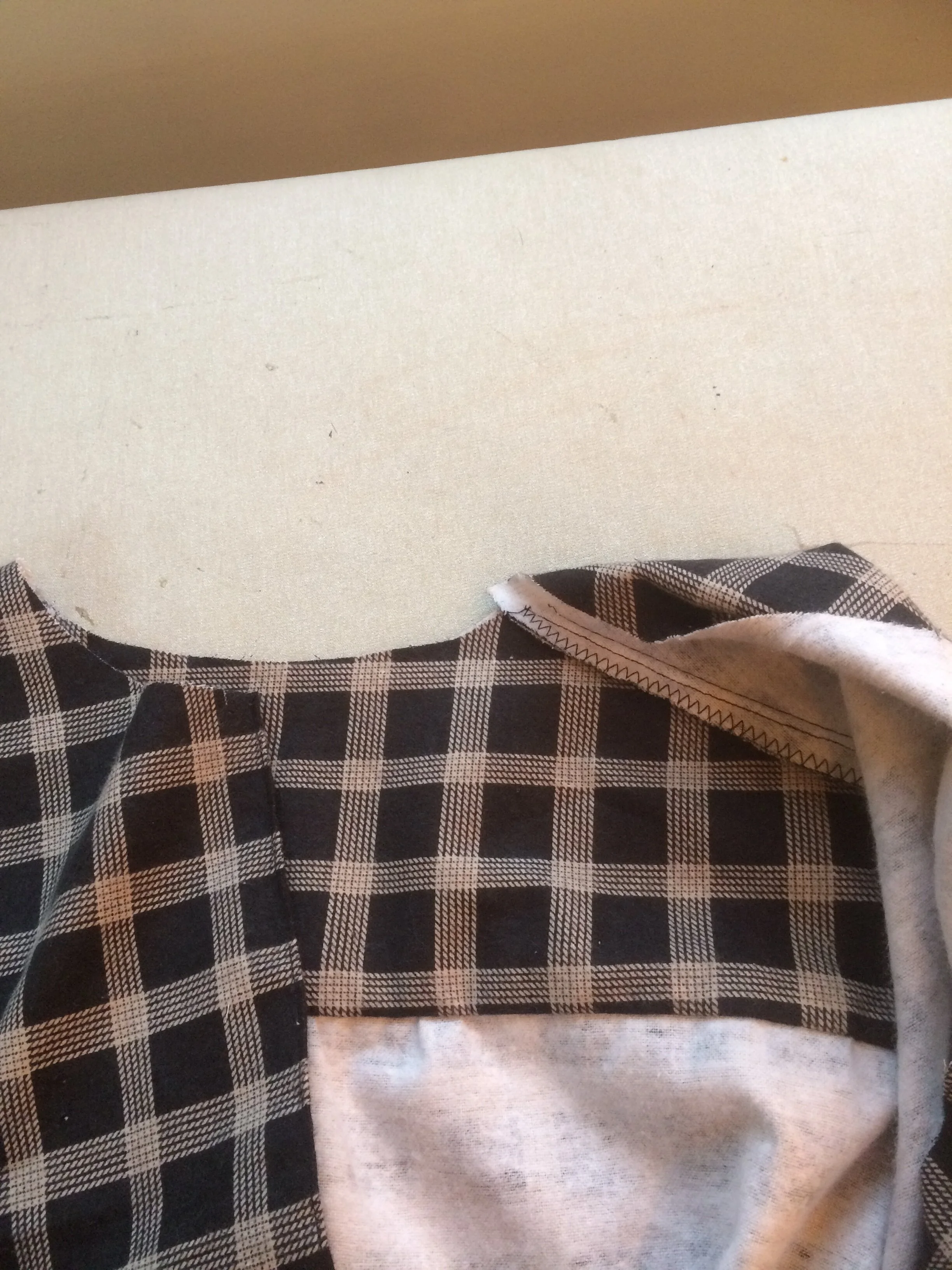 View of dress neckline