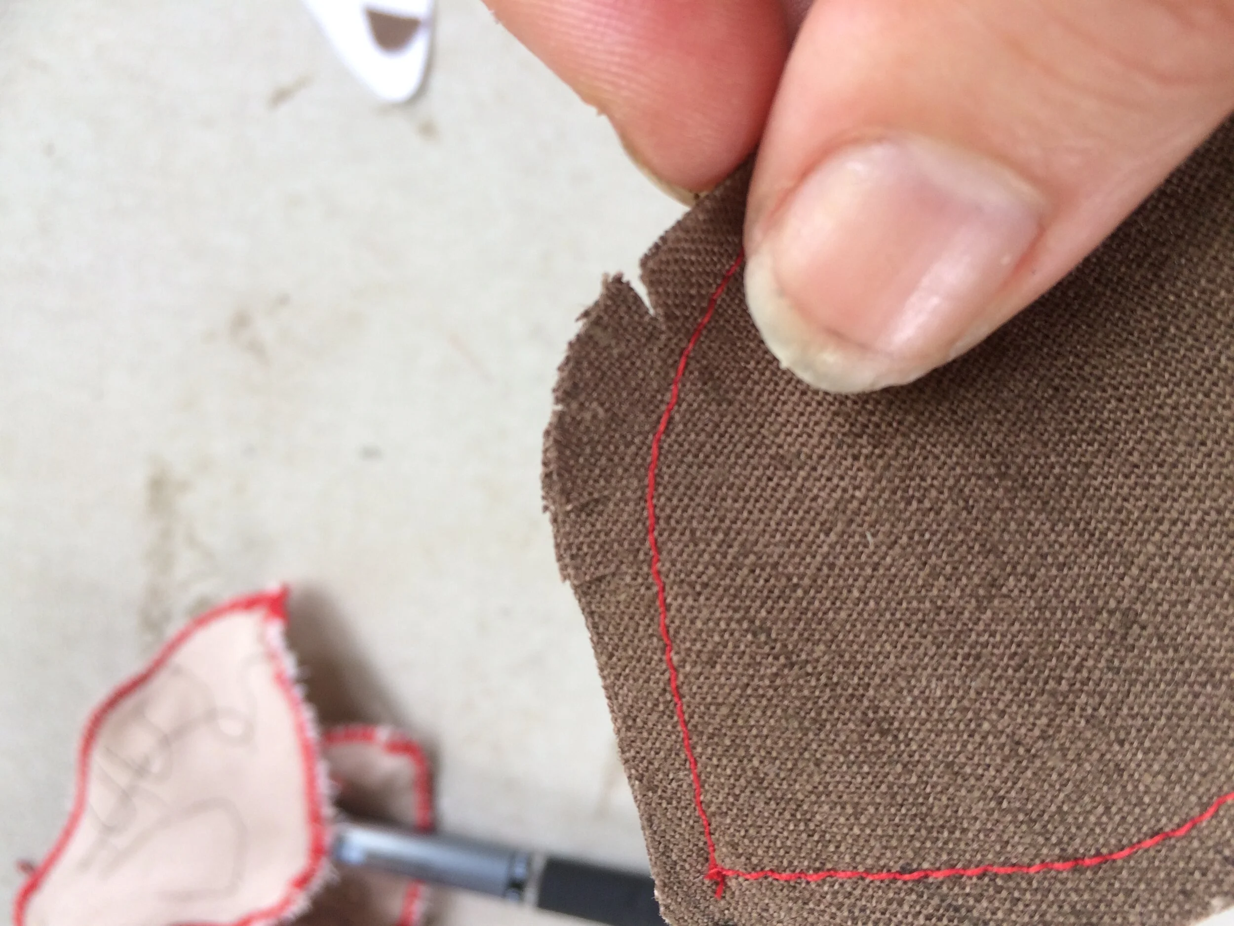 Moth body snipping seams