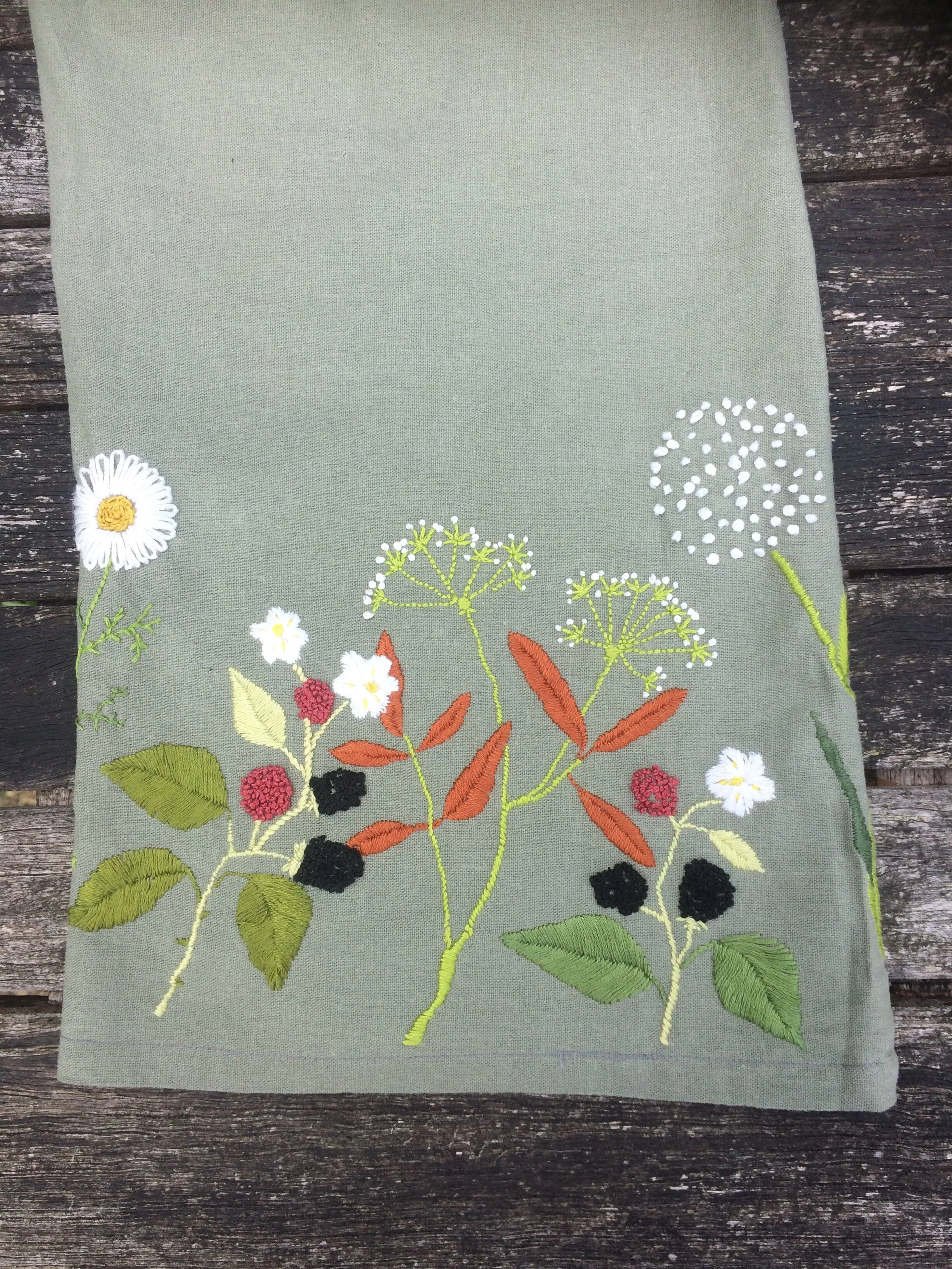 Closeup of trousers flat on table