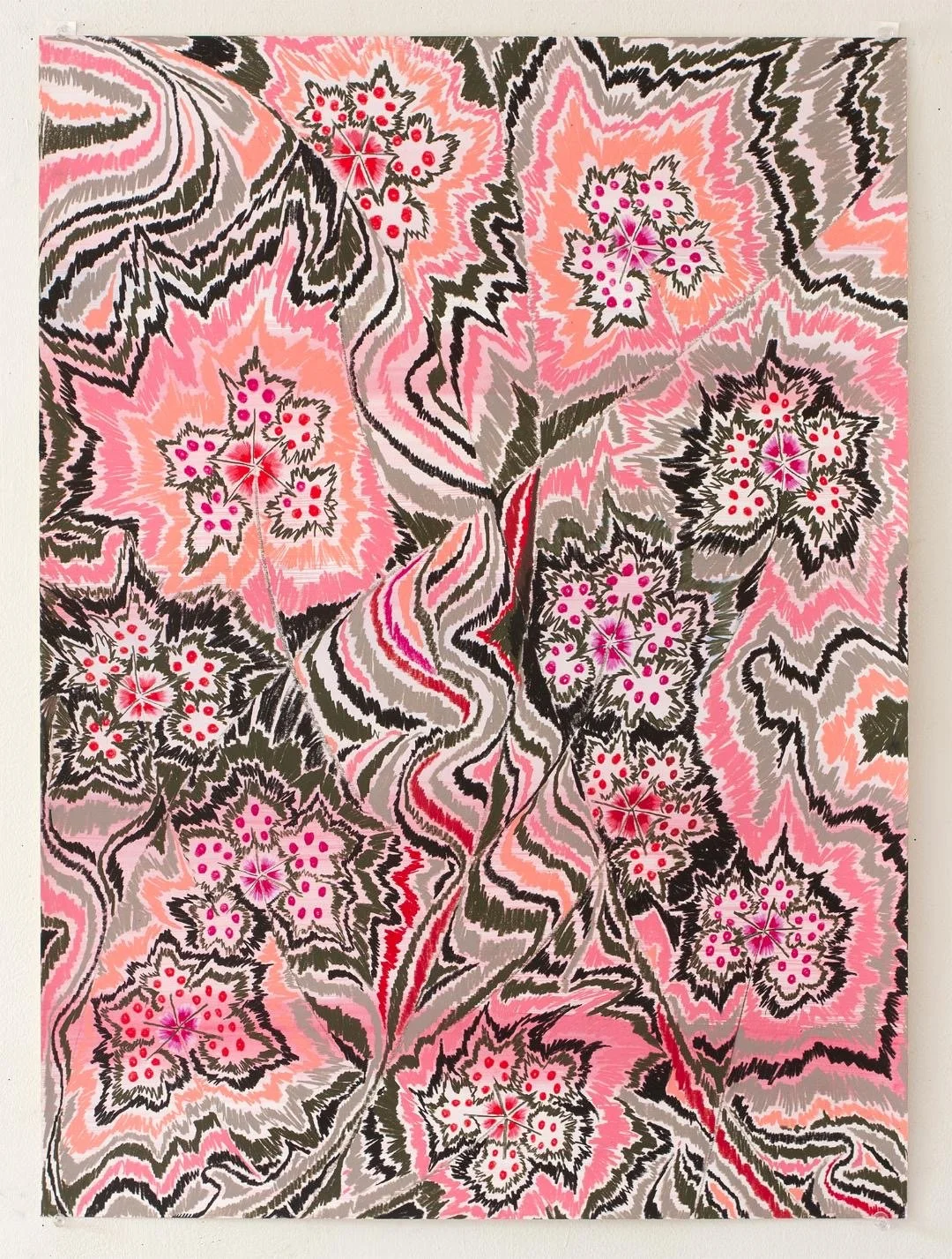 Constant Dance, pastel and ink on paper, 30 x 22 inches