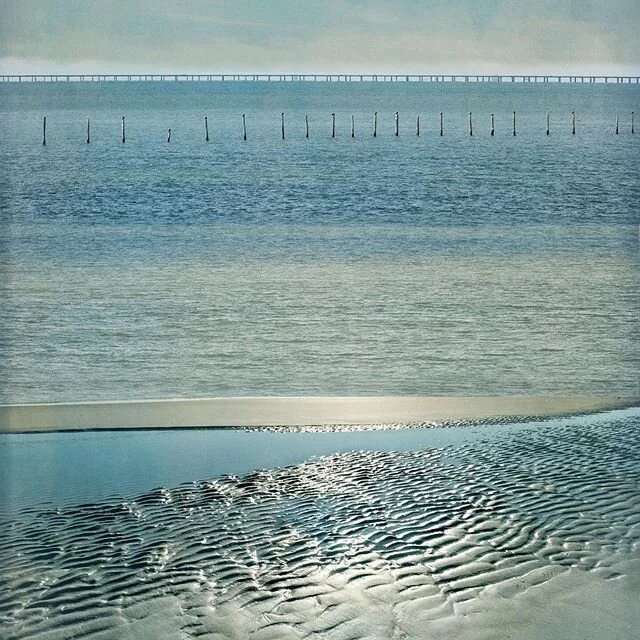 Happy Memorial Day!  Chesapeake Bay Bridge by @thomas_hager_artist #virginia #virginiabeach #vabeach #chesapeakebaybridge #fortstory #firstlandingstatepark #history #vahistory #historicalsite #757 #photography #bigworks #reflections #lightonthewater 