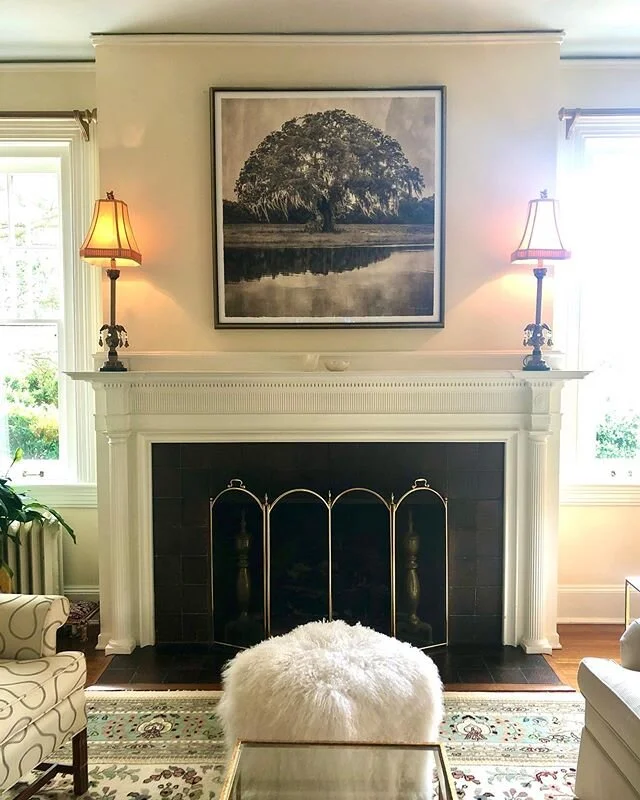 Found the perfect home for this beauty.  Southern Live Oak on Pond by @thomas_hager_artist #sepia #liveoak #oaktrees #southernlandscape #pondreflections #bigphotography #treeswithsoul #reflections #reflectionsonthewater #pond #artandinteriors #artand