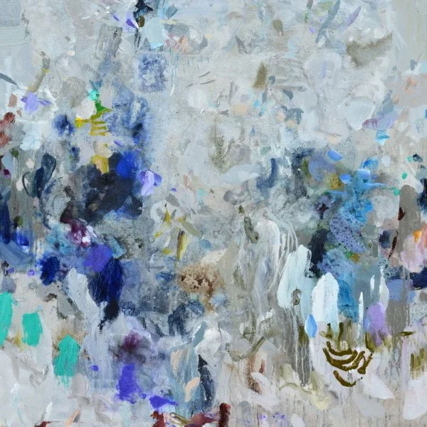 Think Wrinkle, mixed media on canvas, 40 x 40 inches