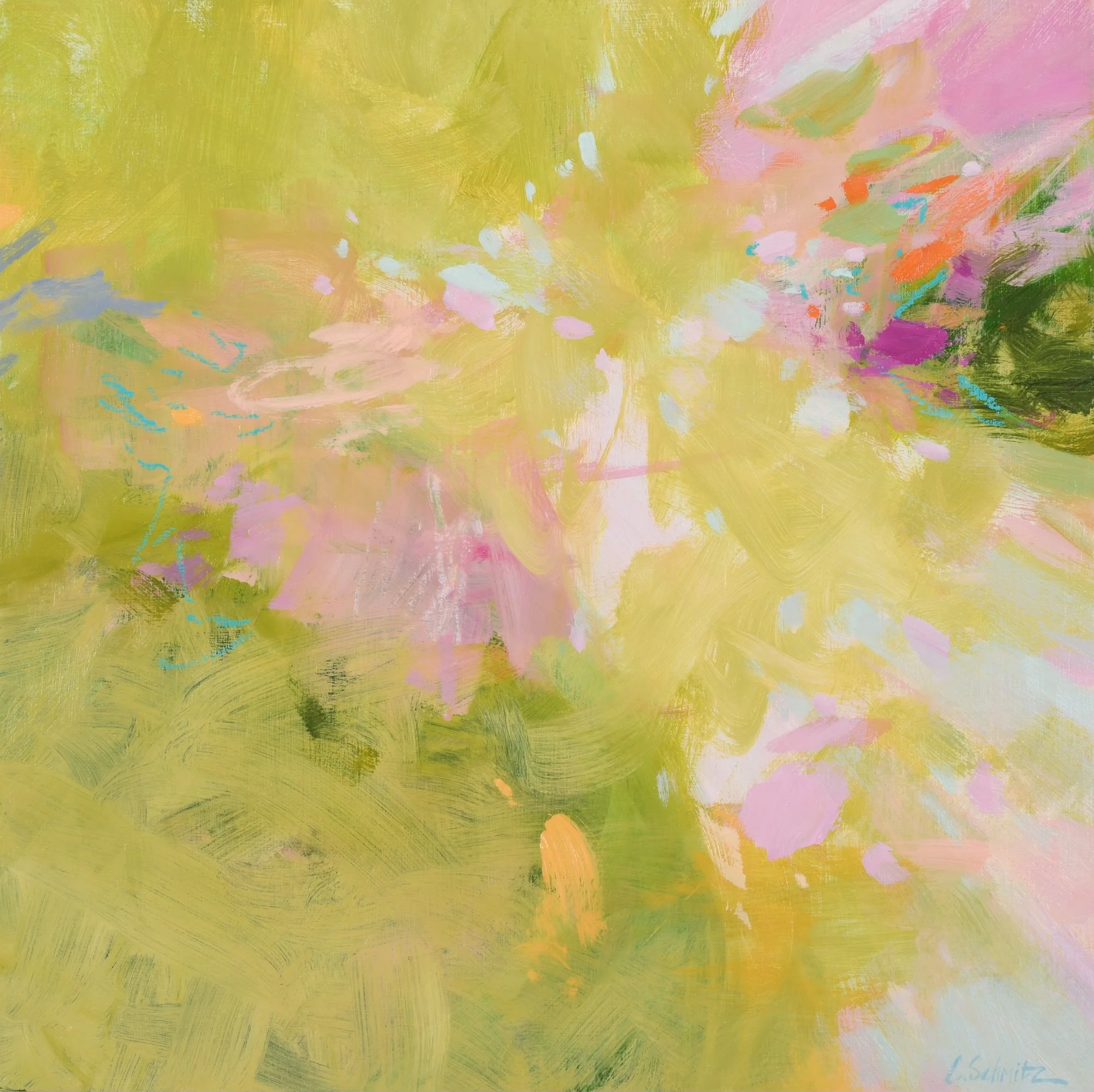 Gently Speaking, oil on panel, 20 x 20 inches, $1,200