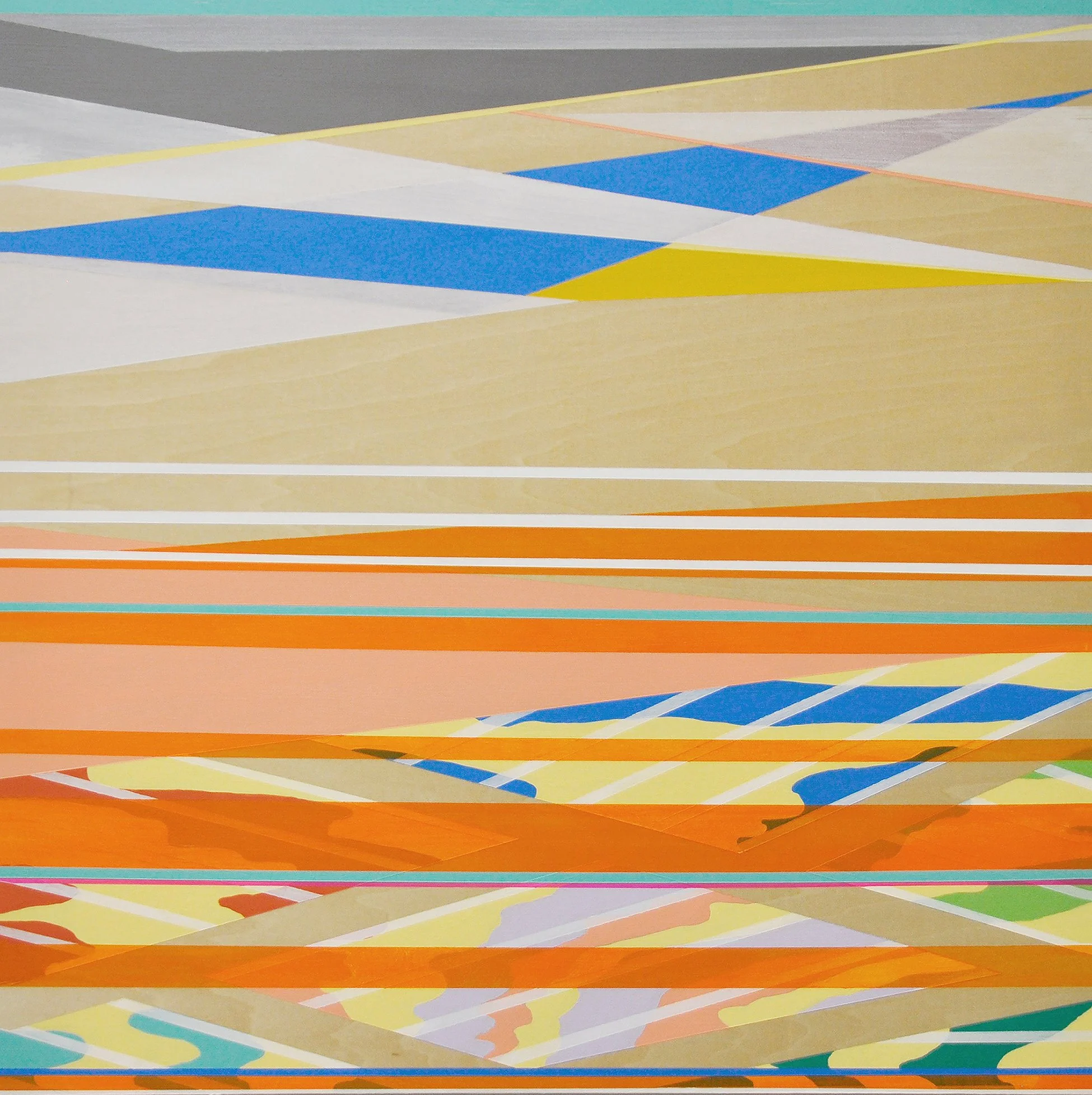 Nature's Optimistic Revelry, acrylic on birch panel, 24 x 24 inches, $2,000