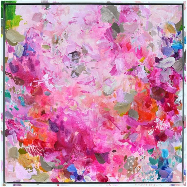 It's Curtains for You, mixed media on canvas, 32 x 32 inches framed, $2,600