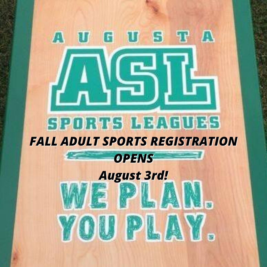 ASL Registration is open now! 

ASL will be offering Coed Kickball ; Coed and Mens Softball; Coed and Mens Soccer;  Coed and Mens Flag Football;  Coed Volleyball;  Coed and Mens Basketball; Coed Dodgeball; and Doubles Cornhole!

You can register as a