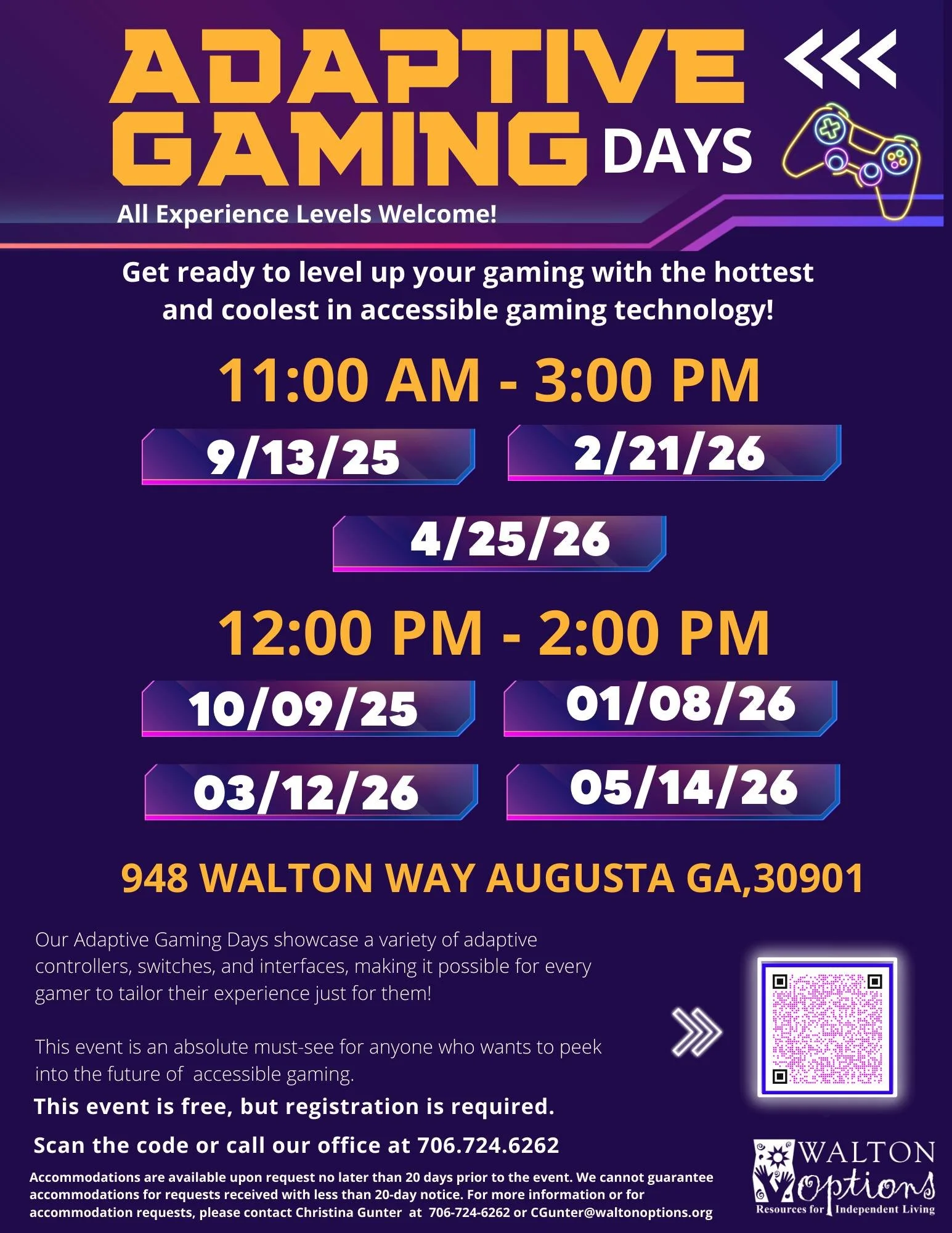 Adaptive Gaming Days