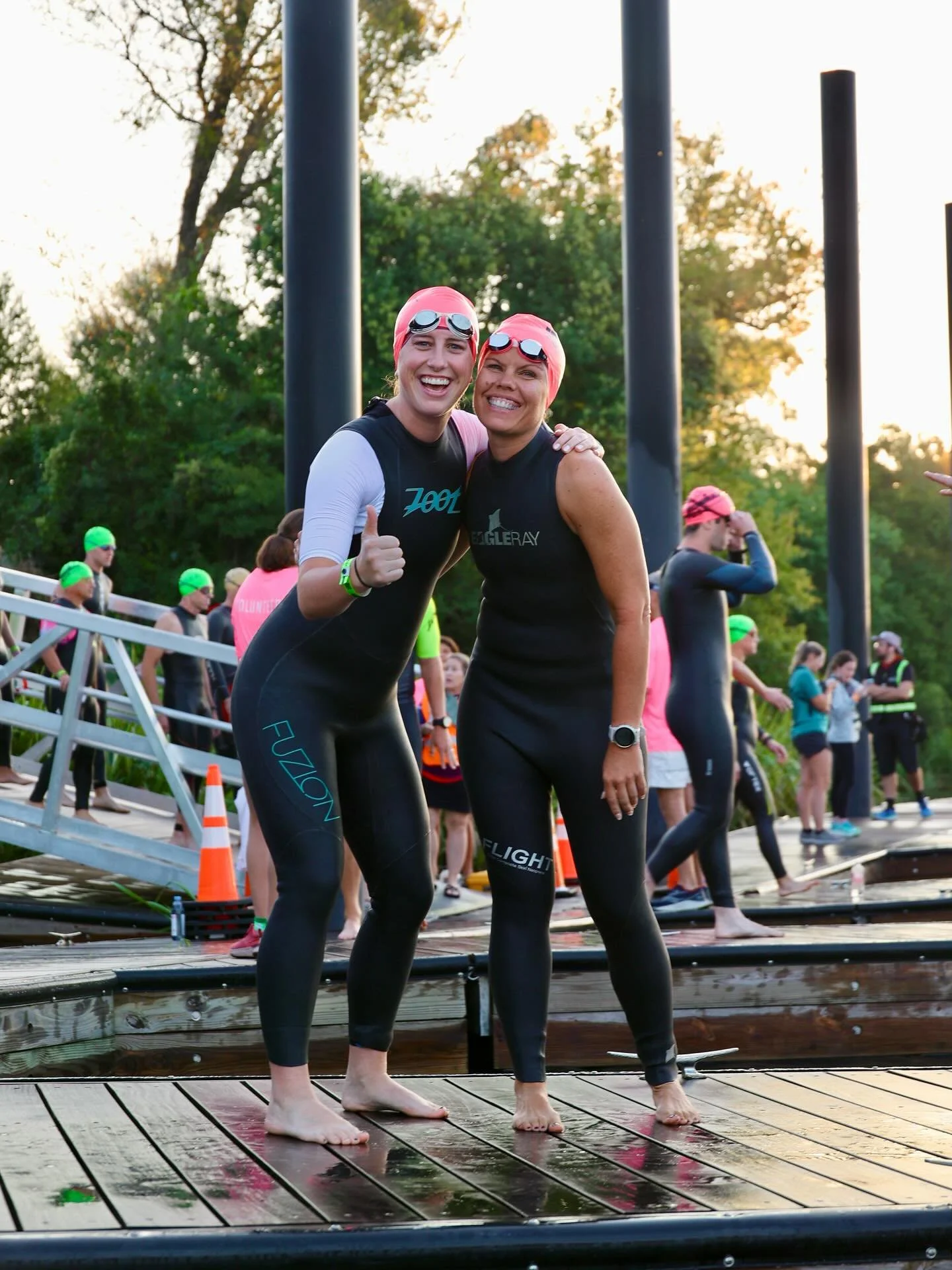 Thumbs up for race day! The energy is electric and our athletes are fired up, ready to conquer every mile. You can feel the IRONMAN spirit in the air. 👍

#ironman #augustasportscouncil #raceday