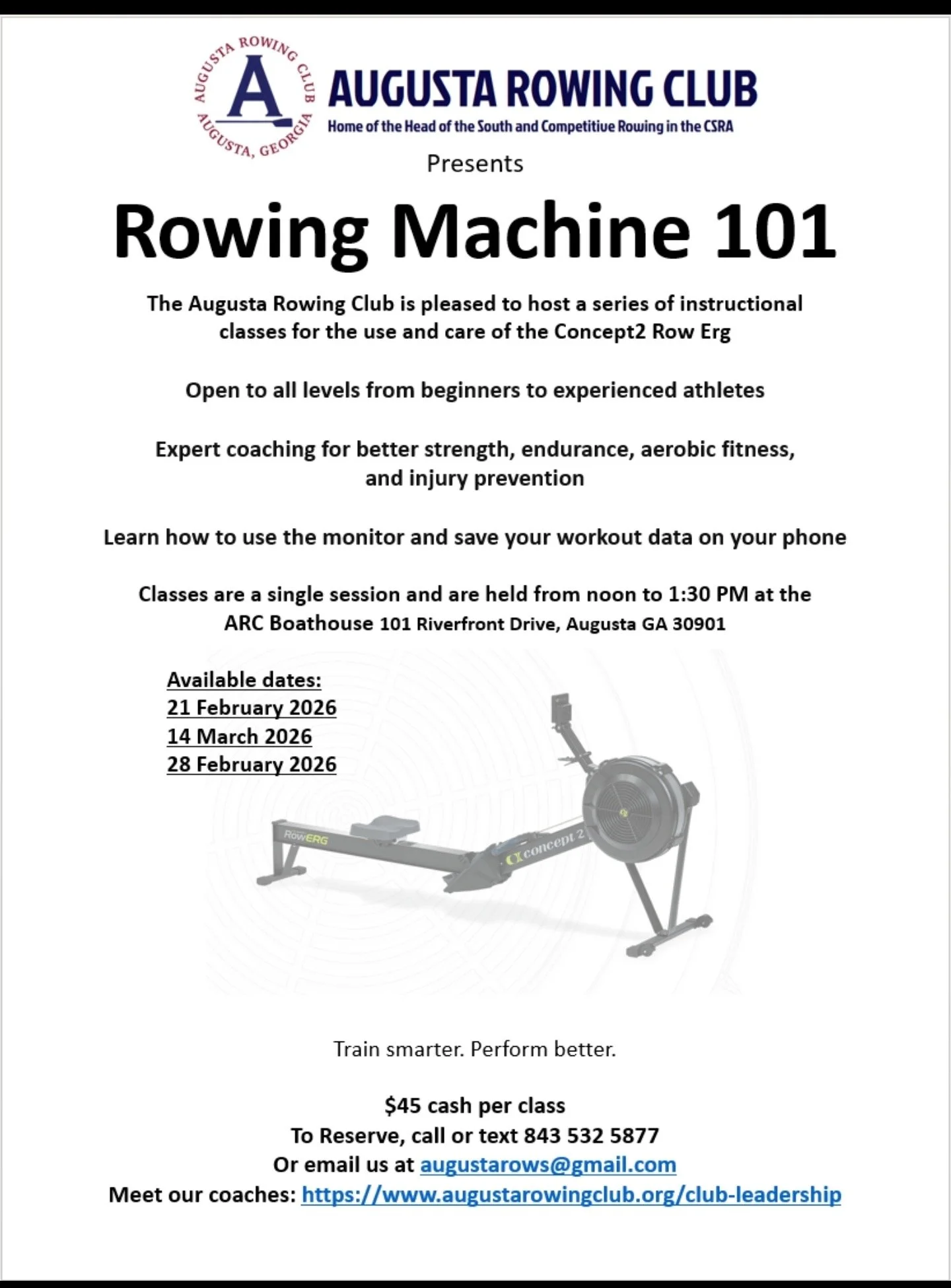 Rowing Machine 101