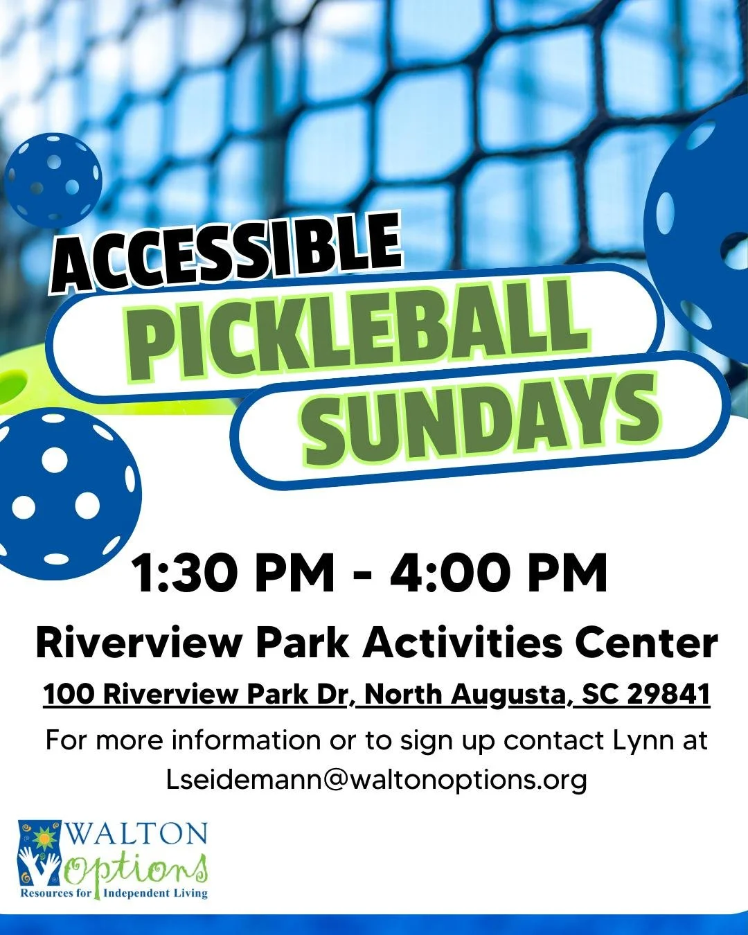 Accessible Pickleball Sundays