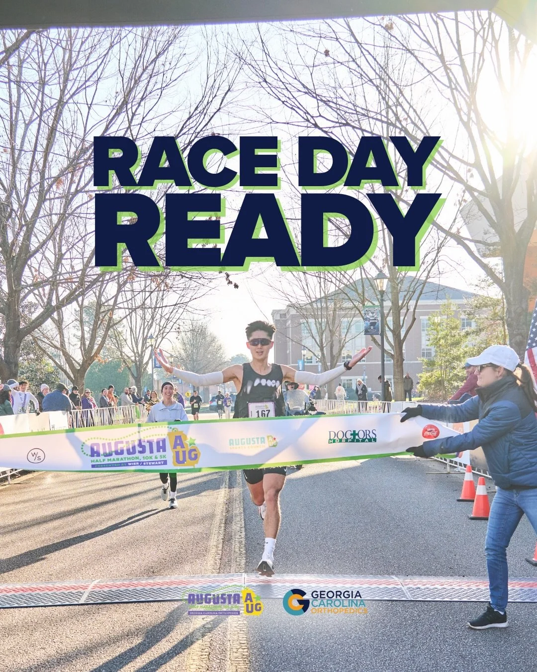 Race day is just 4 days away, and how you treat your body that morning matters! 🏃&zwj;♀️🏃&zwj;♂️

The physicians at Georgia Carolina Orthopedics are sharing tips to help you stay safe and feel your best this Saturday.

Have a question? Drop it in t
