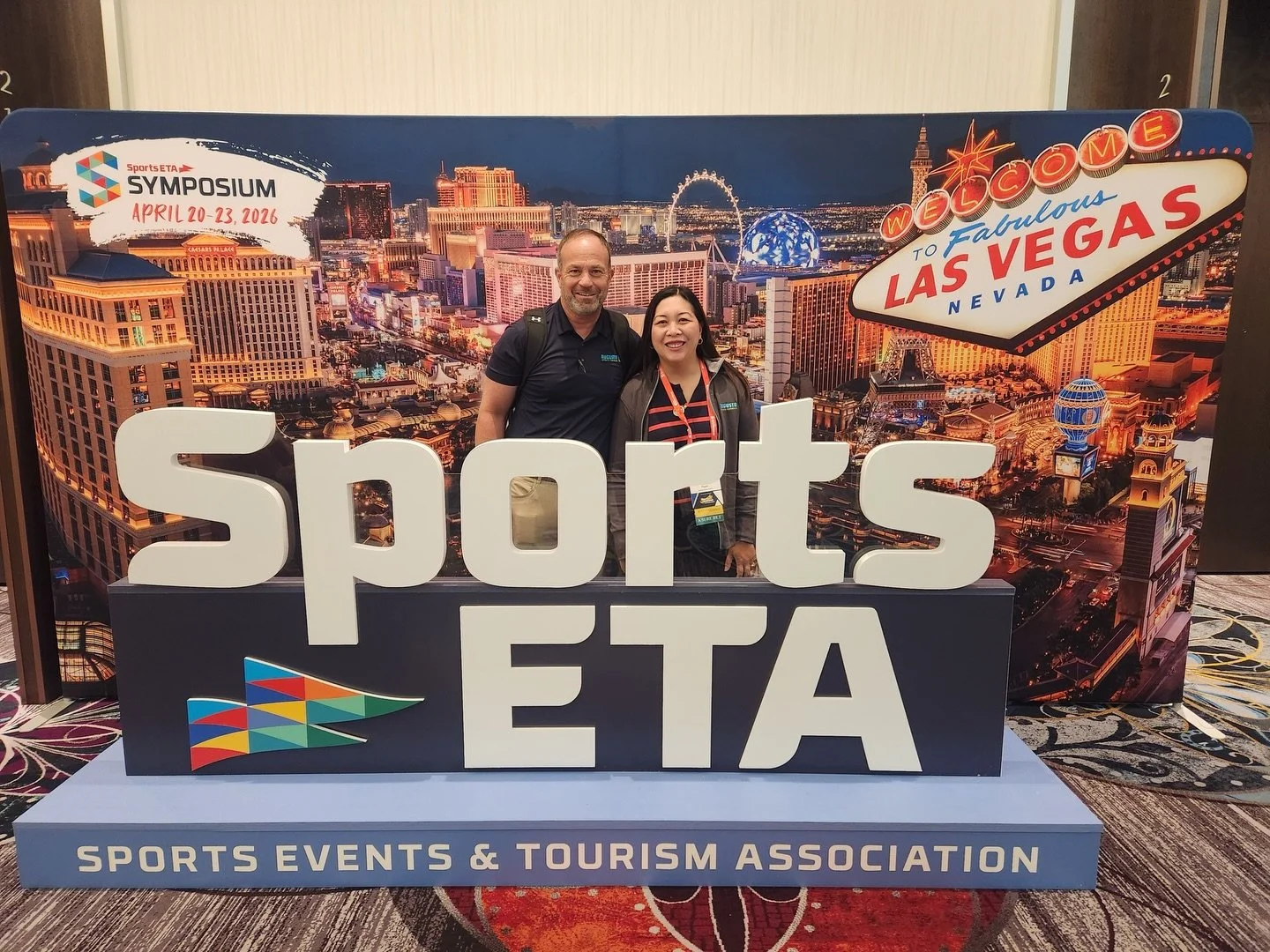 Having fun in Las Vegas at @sports_eta!