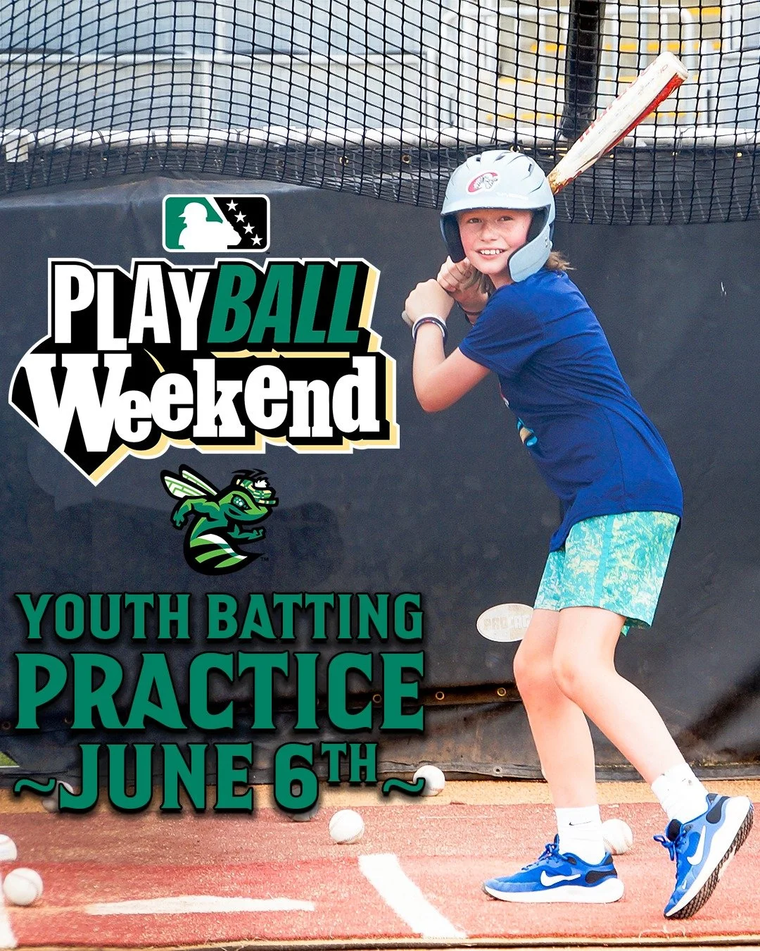 GreenJacket's PLAY BALL Weekend Youth Batting Practice 2026 