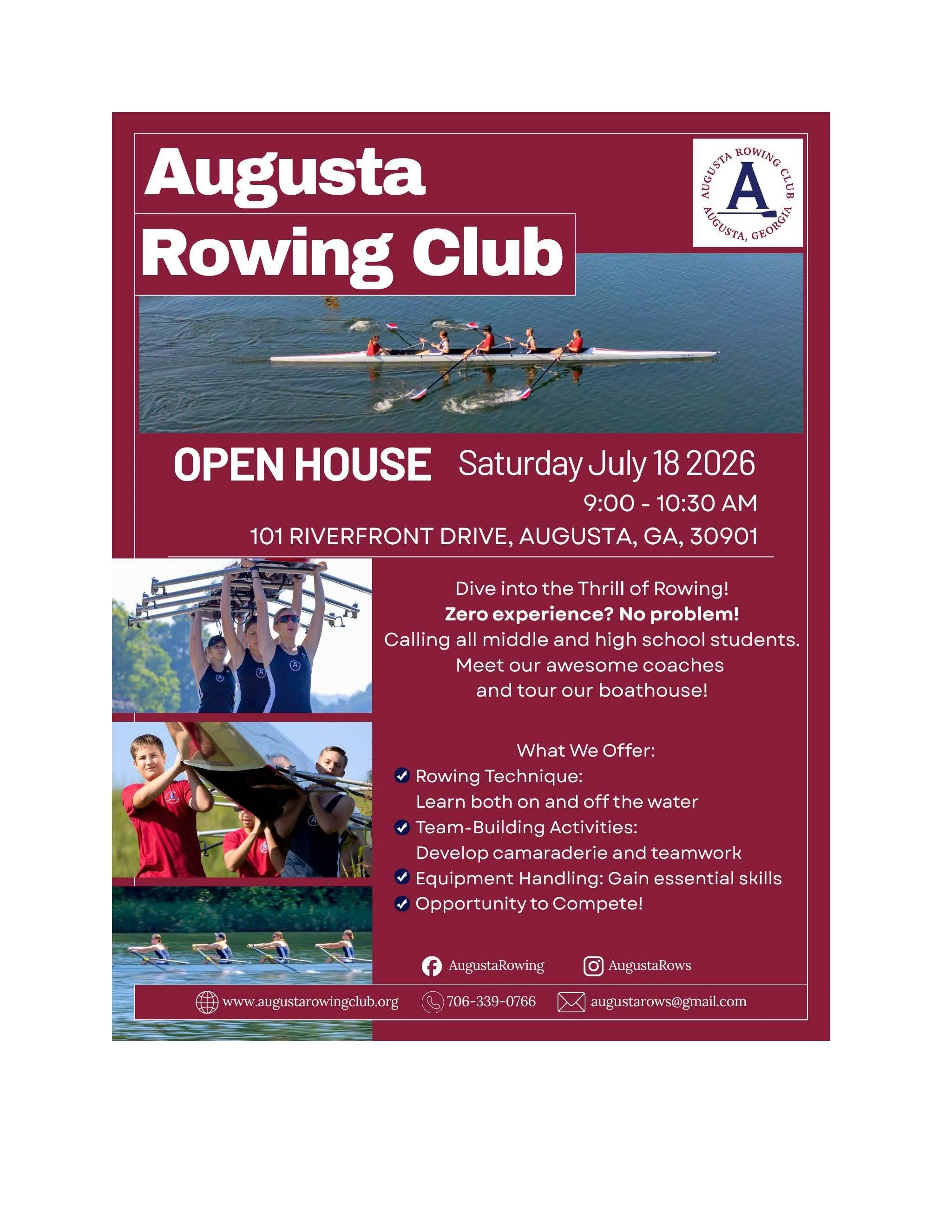 Augusta Rowing Club Open House