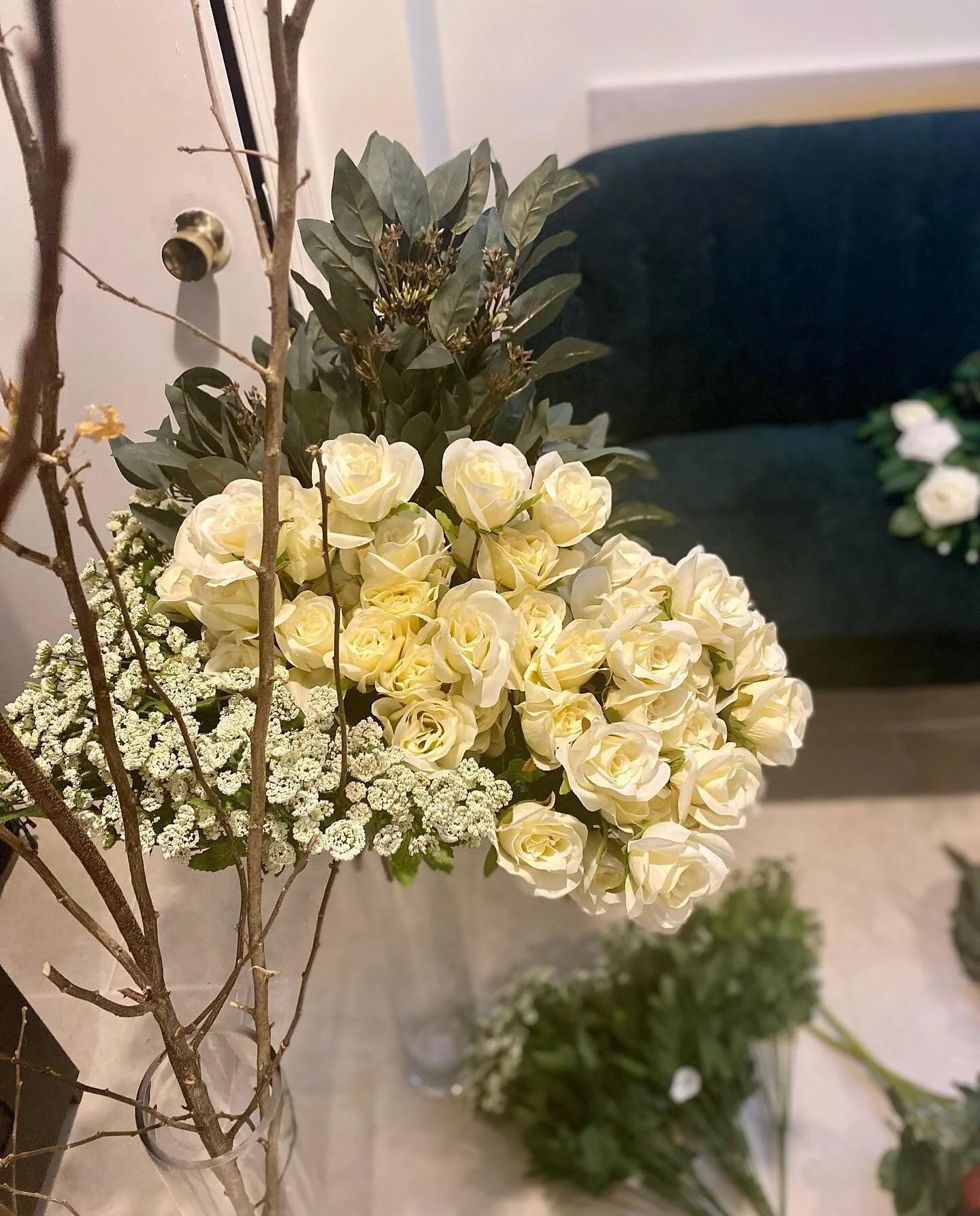 #Behind the scenes of making this magic for the lovely bride 🤍