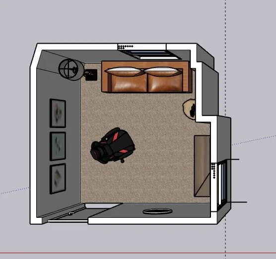 3D Floor Plan Office 2