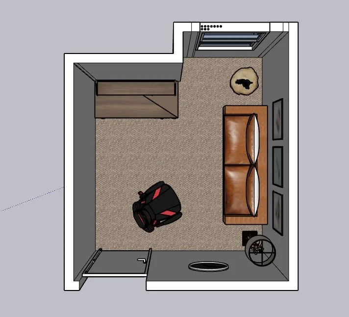 3D Floor Plan Office 4