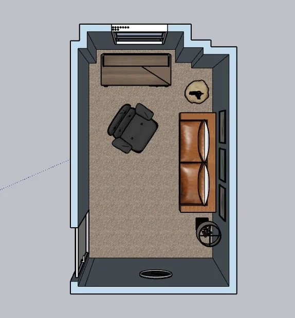 3D Floor Plan Office 1