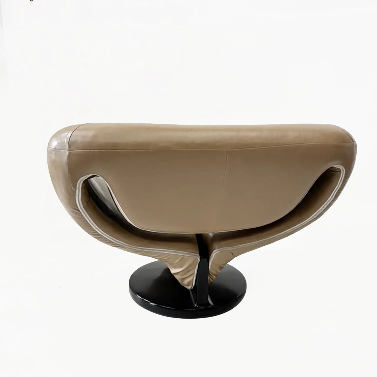 Ribbon Swivel Chair in the Style of Pierre Paulin