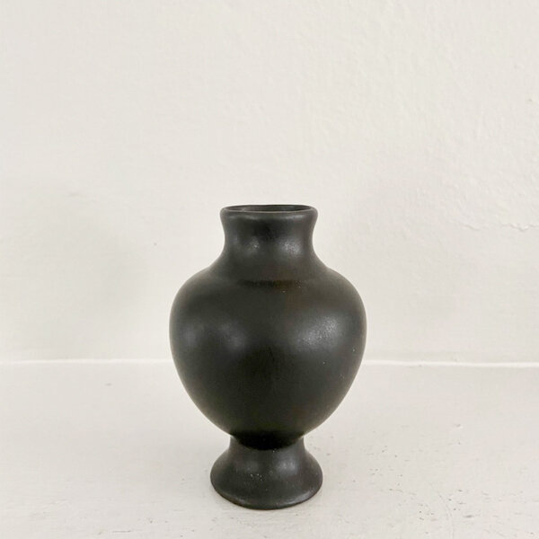 mini chinoise vase matte black