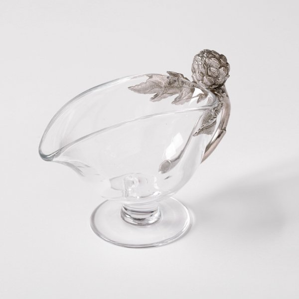 Handblown Glass Gravy Boat