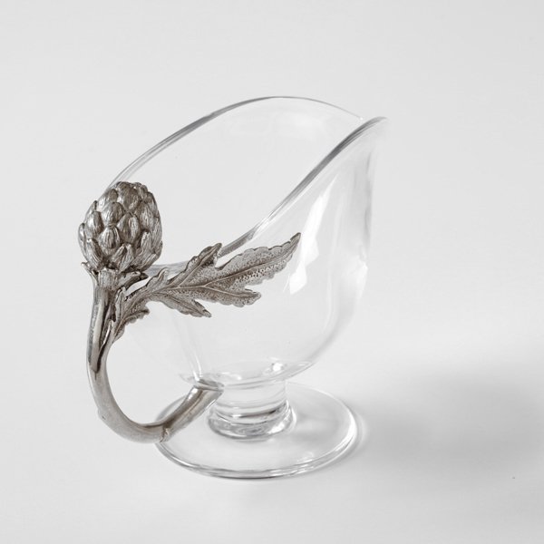 Handblown Glass Gravy Boat