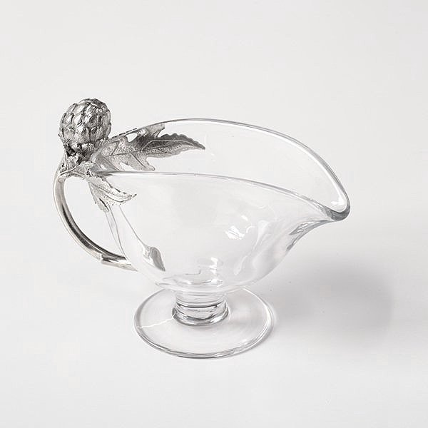 Handblown Glass Gravy Boat