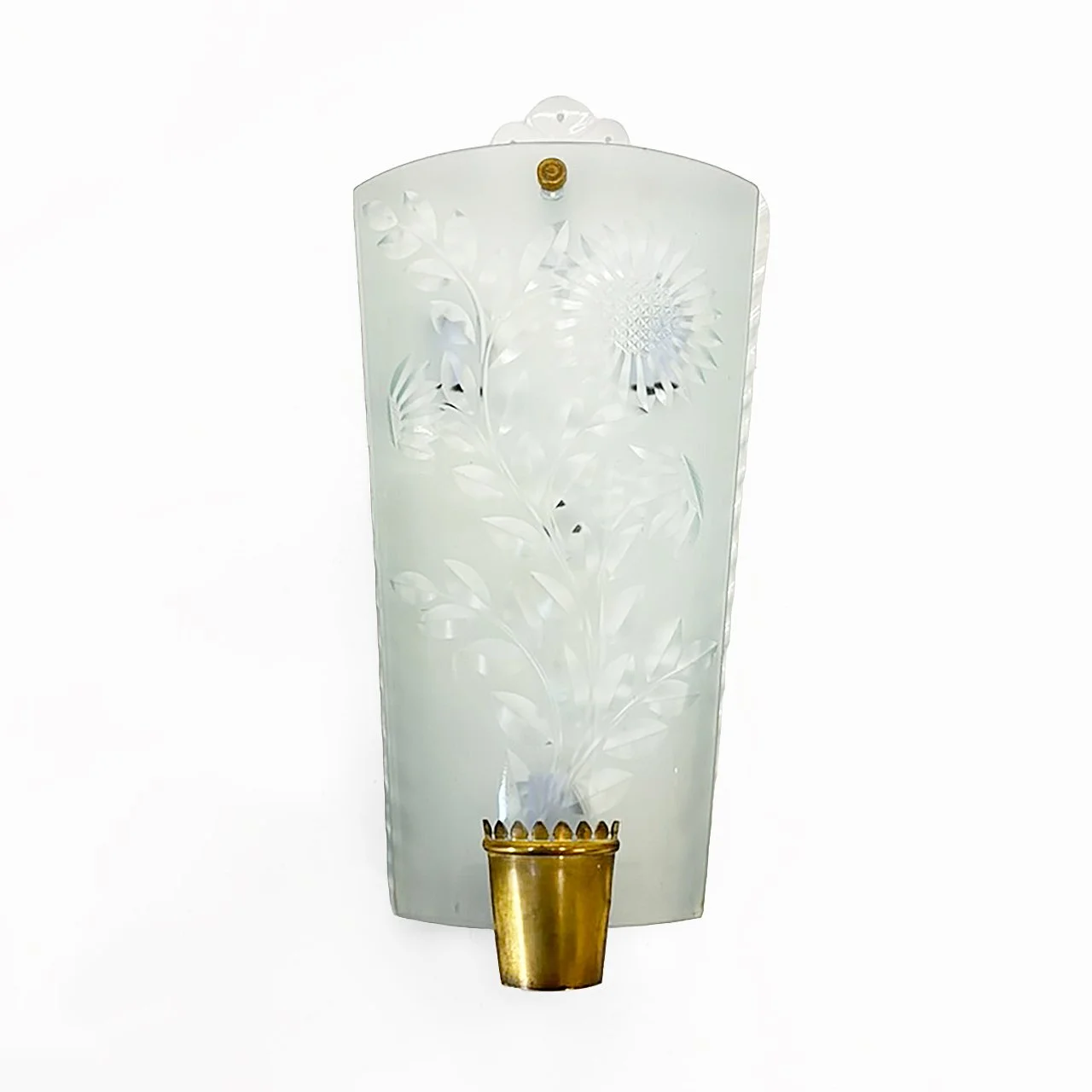 Large Wall Lamp in the Manner of Luigi Fontana, Italy 1950s